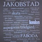 Jakobstads plansch – svart papper